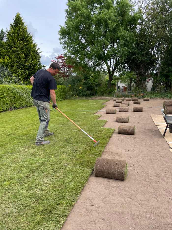 Neuer Rasen für den Garten